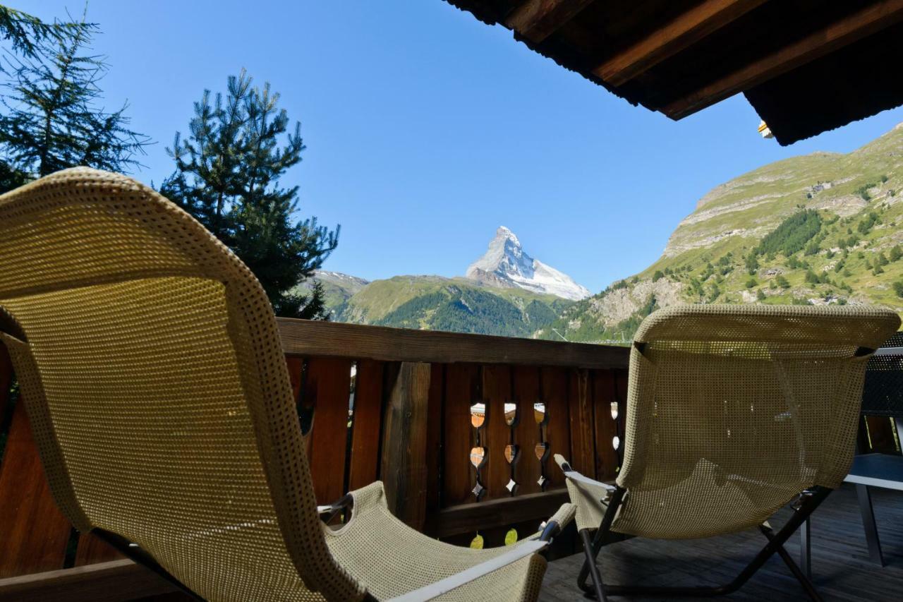 Chalet Kisseye With Heated Pool And Matterhorn Views Lejlighed Zermatt Eksteriør billede